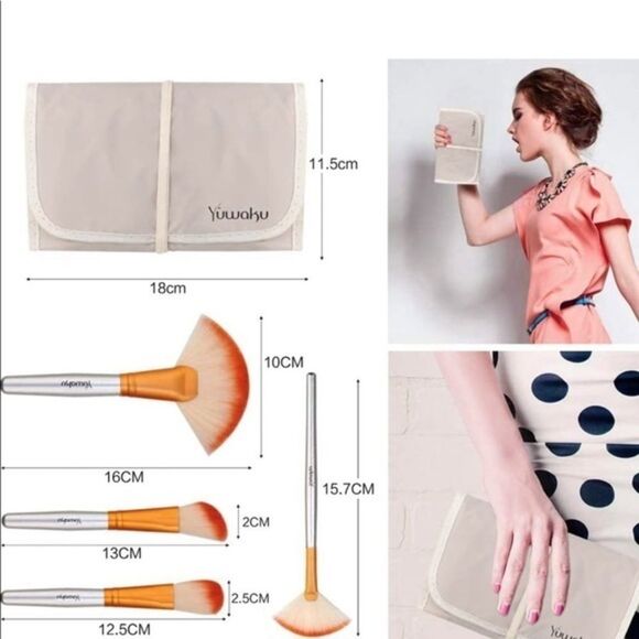 Makeup Brushes Set Blending 32 Set Synthetic Fiber Bristle Cosmetic Professional - Picture 6 of 7